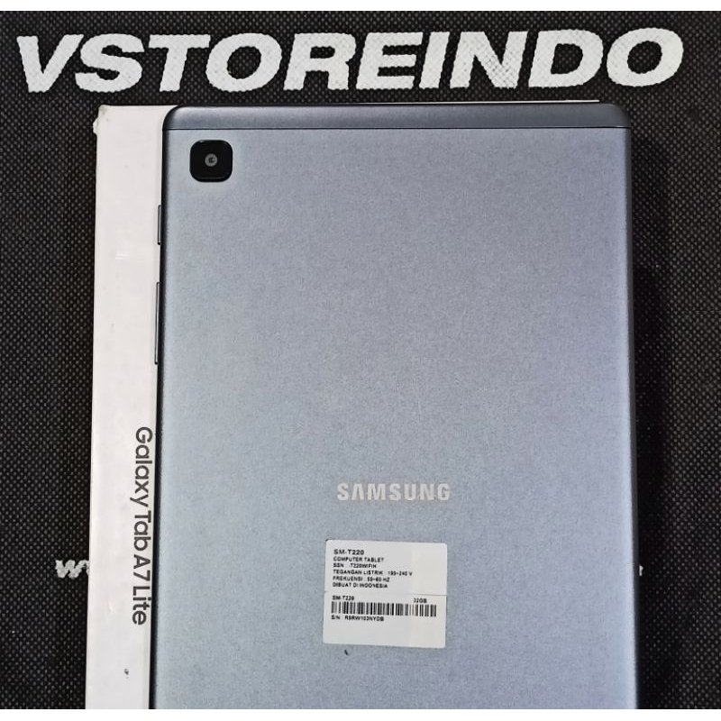 Samsung Tab A7 Lite T220 3/32 GB WiFi Only Garansi Resmi Indonesia Second Bekas Original