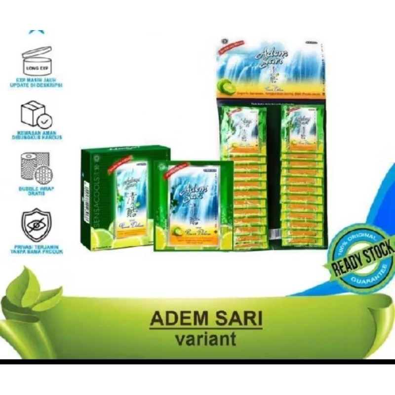 

ADEM SARI // RENCENG SACHET PEREDA PANAS DALAM ALL VARIAN DAN SAKIT TENGGOROKAN