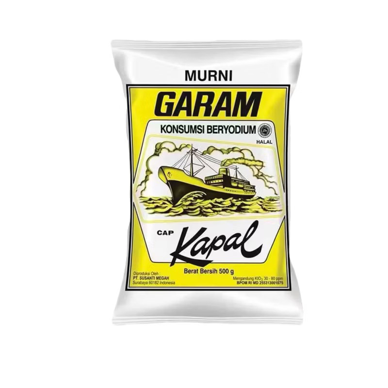 

Garam Cap Kapal 500gr & 250gr