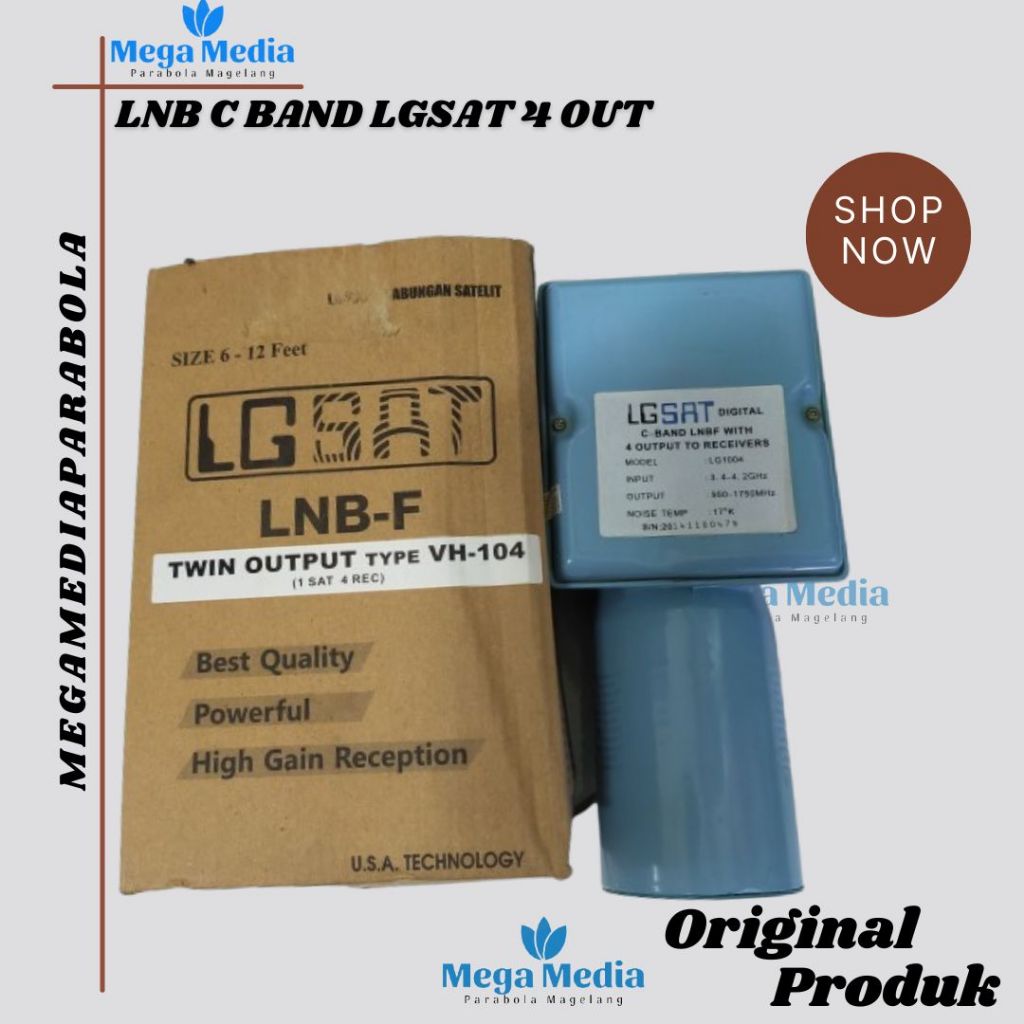 New LNB C band 4out Bonus bracket lnb