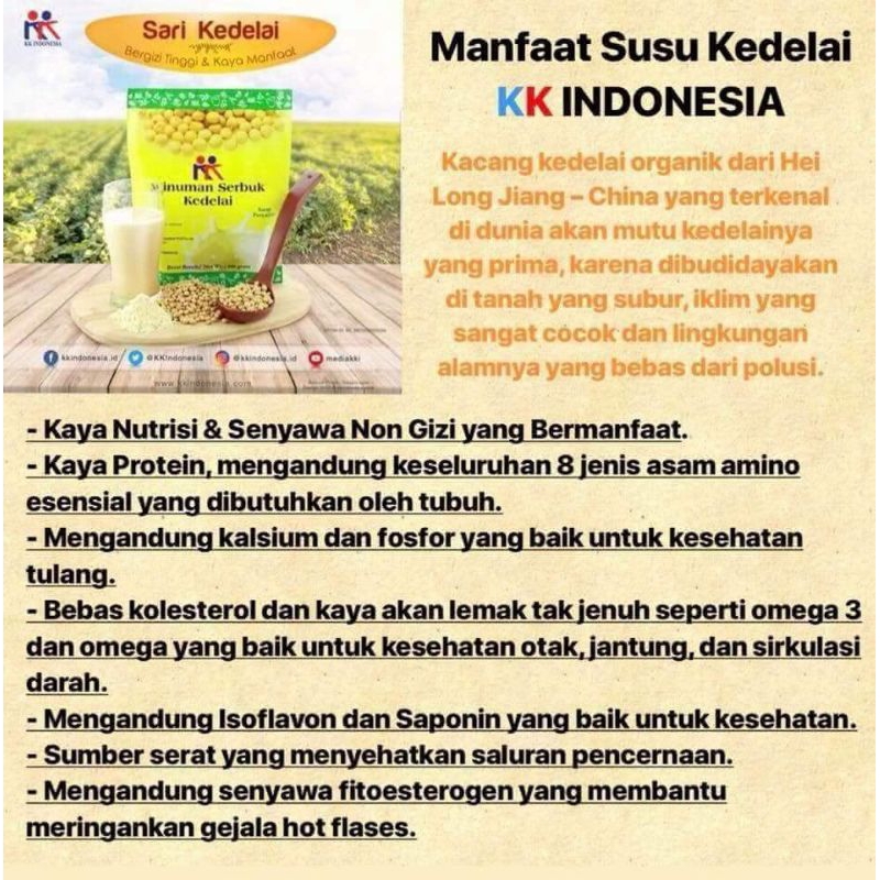 

Minuman serbuk kedelai.