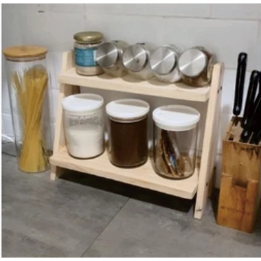 Rack Rak Bumbu dapur Toples Minimalis Serbaguna