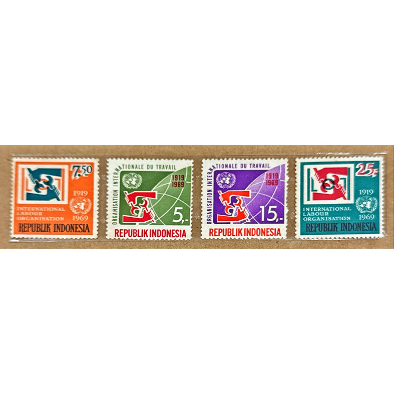 

(BA) PRANGKO INDONESIA 1969 INTERNATIONAL LABOUR ORGANIZATION (I.L.O.). 4V SERIES MNH.