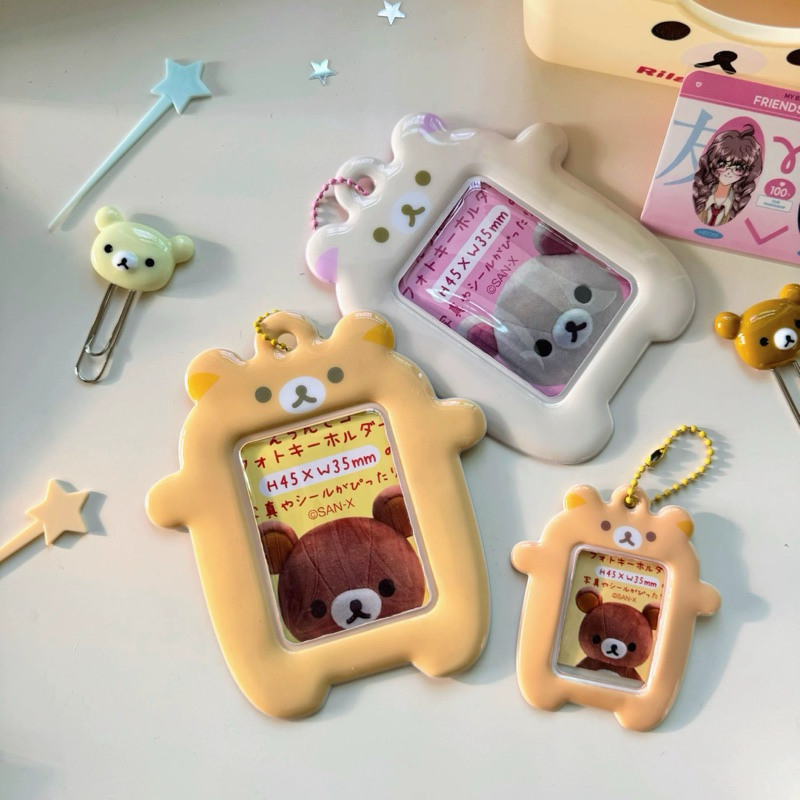 cahol rilakkuma korilakkuma card holder korean photocard + ballchain readystock B2358 B2375