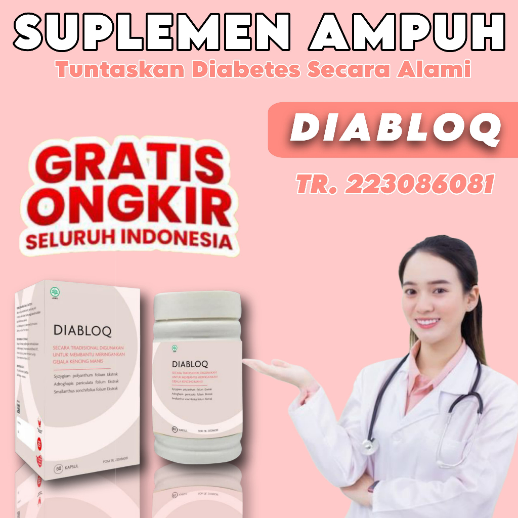 Diabloq Obat Diabetes Alami Kencing Manis Perbaiki Pankreas 100% Herbal Original Herbal Diabetes