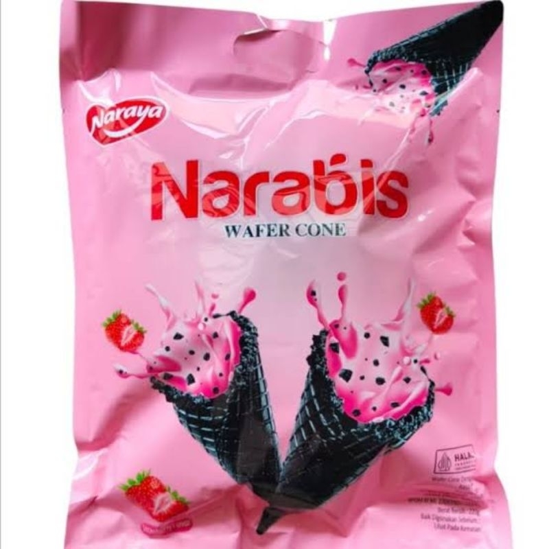 

Naraya Narabis Wafer cone snack wafer cone strawberry