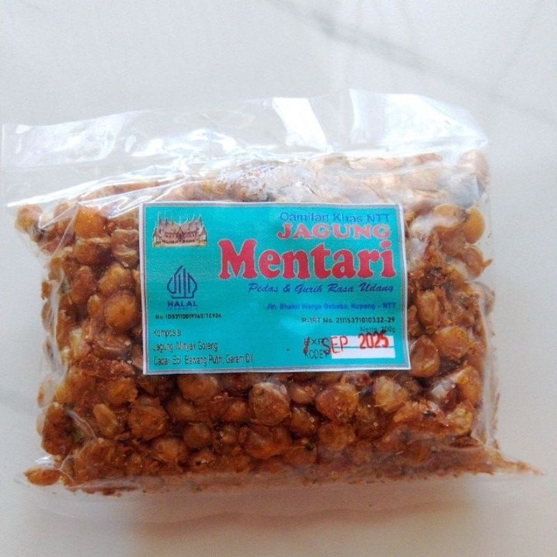 

Jagung Goreng pedas Rasa Udang - Jagung goreng khas Kupang - Jagung goreng Mentari - Camilan Khas NTT