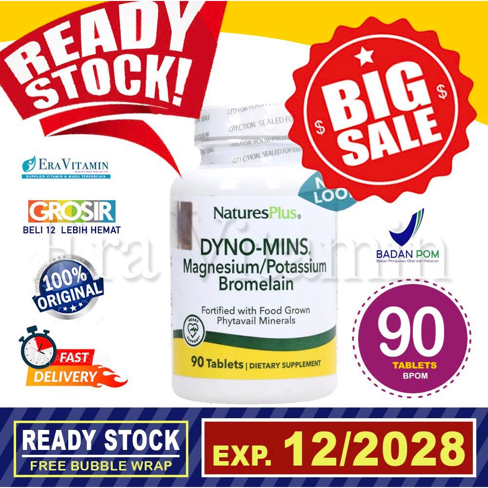 Natures Plus Dyno Mins Magnesium 250mg 90 Tablet Natures Dynomins