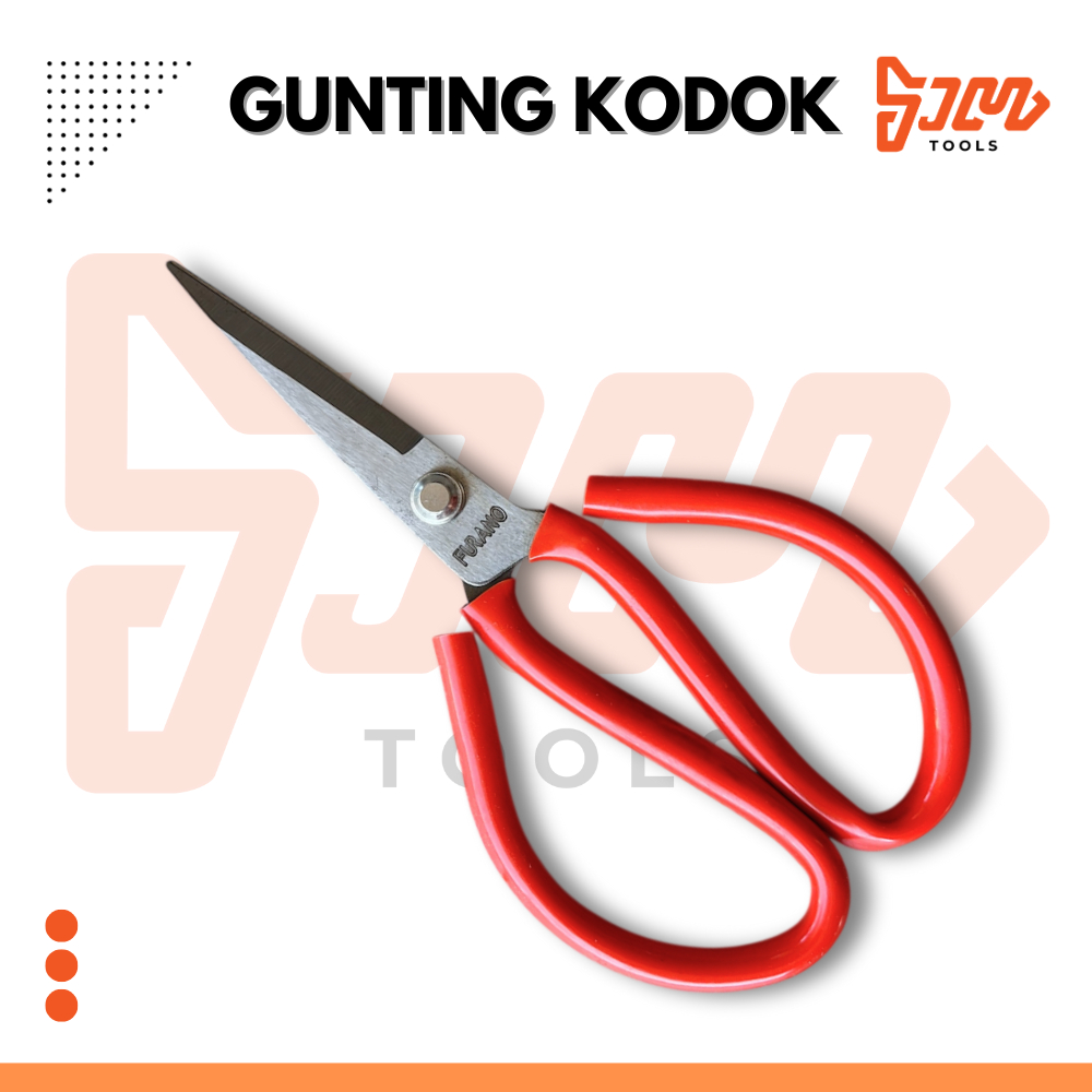

Gunting Kodok Serbaguna Ukuran 8 Inch Merah