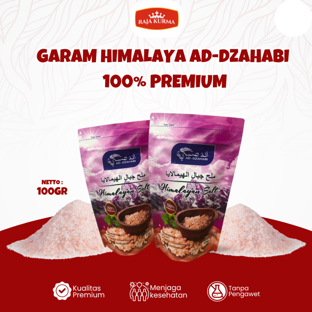 

Garam Himalaya Garam Makkah Original 100 gr Asli Organik Himalayan Salt Himsalt Garem Premium MPASI