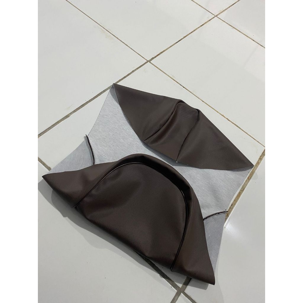 KULIT SCOOPY WARNA COKLAT - SARUNG JOK MOTOR ALL SCOOPY COKLAT