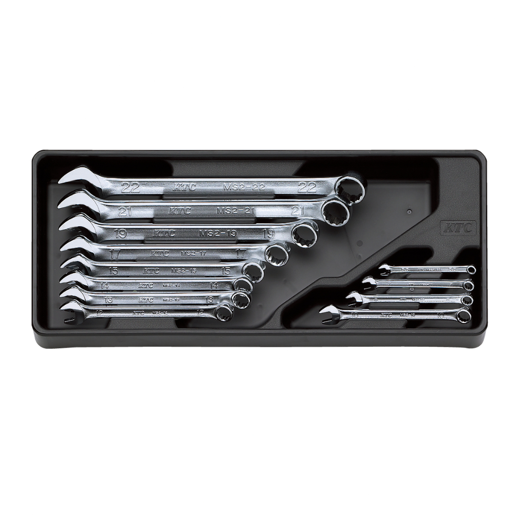KTC Combination Wrench Set METRIC 12pcs MS2-055 - 22mm TMS212 Kunci Ring Pas Set Mili 5.5 - 22MM