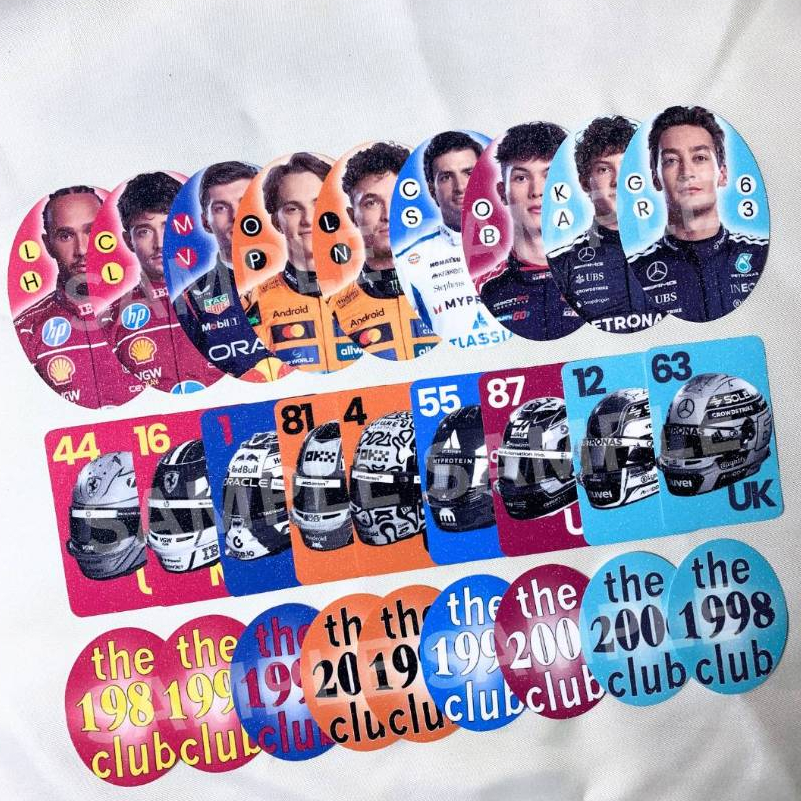 

Born to Race: F1 Driver Glitter Sticker Pack