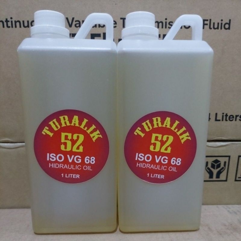 Oli Hidrolik SAE 10 PER 2 LITER Pompa Hidrolik ISO VG 68 Turalik 52 Literan Ecer kemasan 2 Liter oli