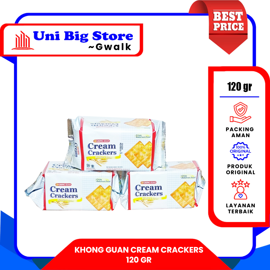 

KHONG GUAN CREAM CRACKERS GABIN GABEN - 120 gr