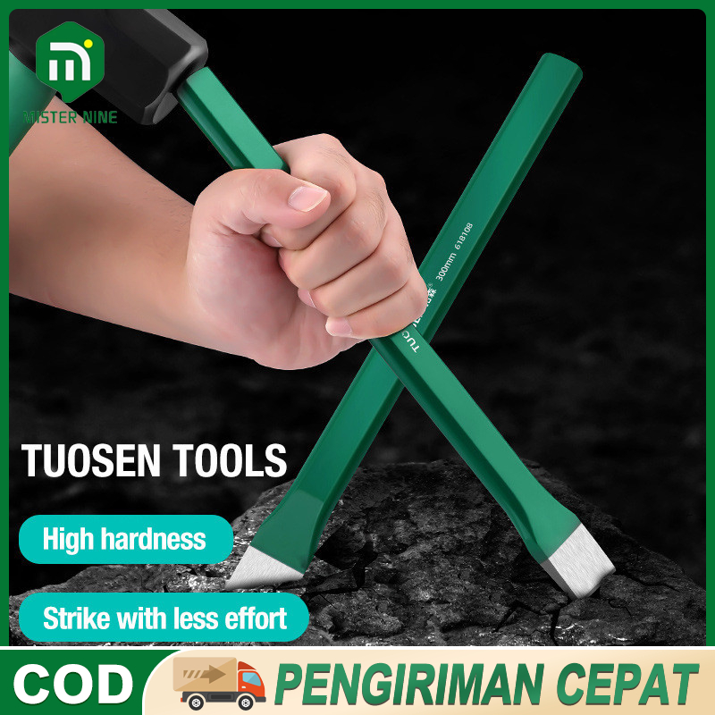Manual Drill Bit Pahat Beton Gepeng MEISTER Ori Germany - Flat Shank Cold chisel Pahat Beton