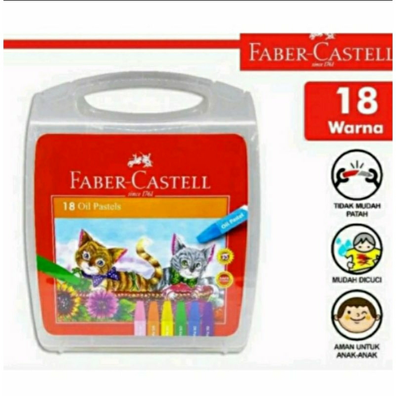 

Faber Castell Hexagonal Oil Pastel 18 Warna/Crayon Faber Castell