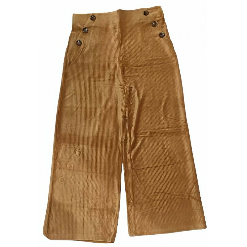 wide leg pants ribbed woman