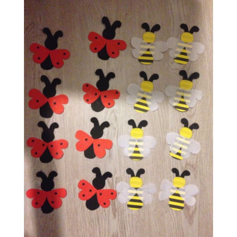 1 Pcs Hiasan Kumbang / Hiasan Lebah / Hiasan Kupu Kupu / Hiasan Dinding / Hiasan Kelas Tk Paud Sd