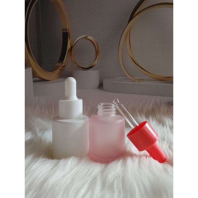 Botol frosted 20ml warna atau botol serum 20ml