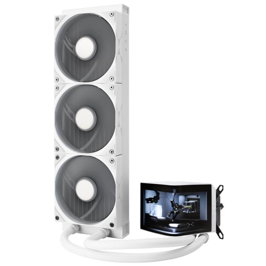 TRYX PANORAMA 360 LCD WHITE 360MM - Liquid CPU Cooler - WHITE