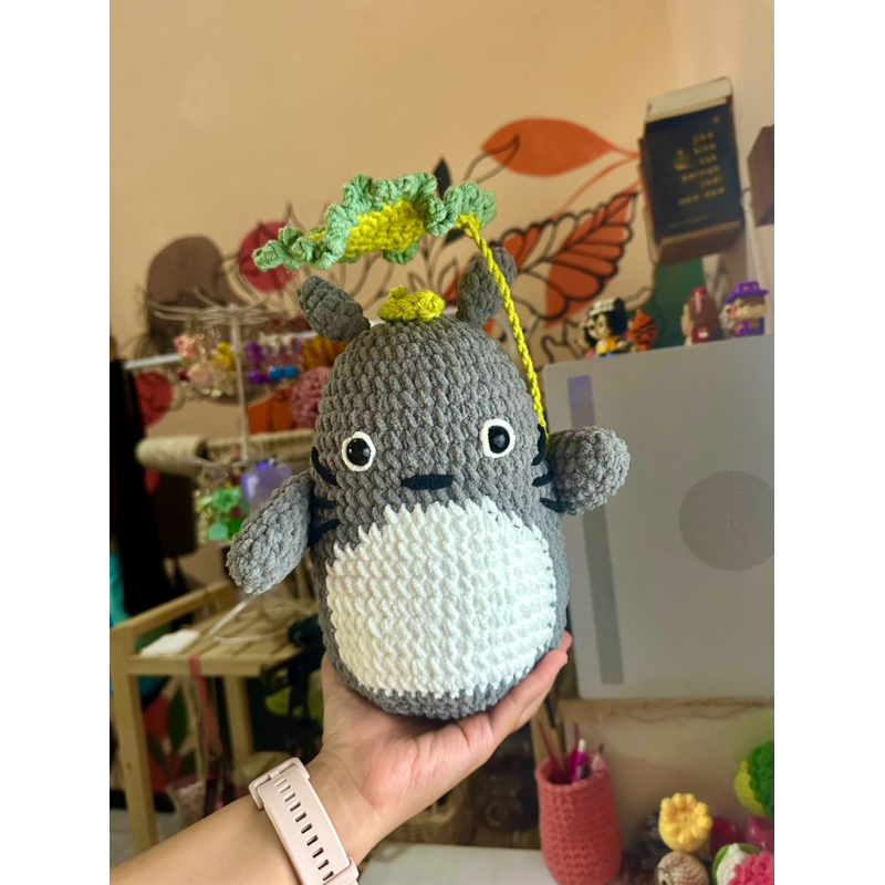 [TOTORO] totoro amigurumi / totoro crochet / ghibli crochet / totoro payung / totoro daun
