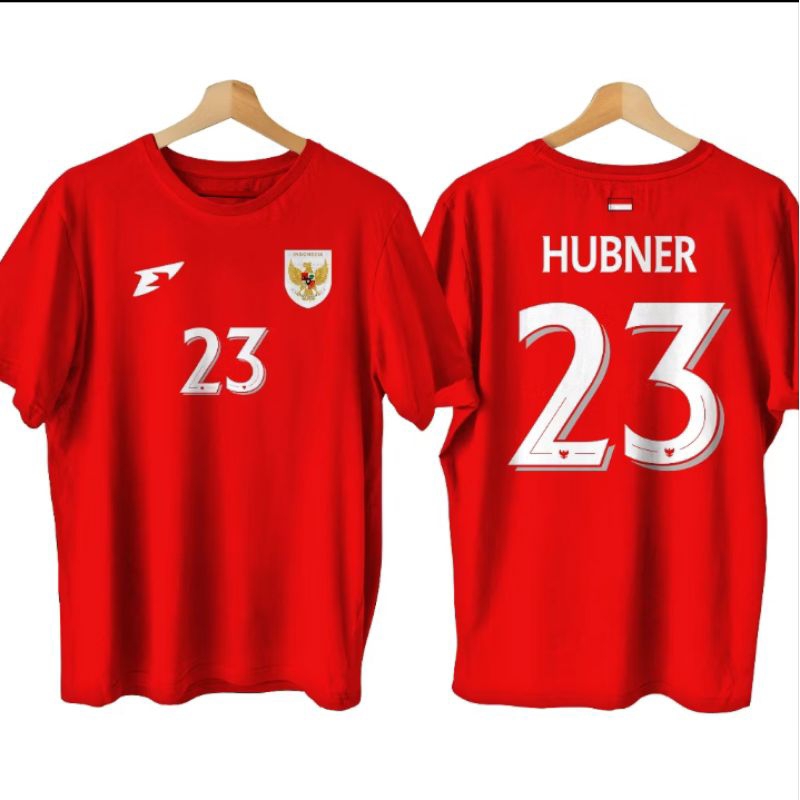 Kaos T shirt viral model timnas Indonesia logo terbaru 2025 bisa request nama nomor lainnya ready 5X