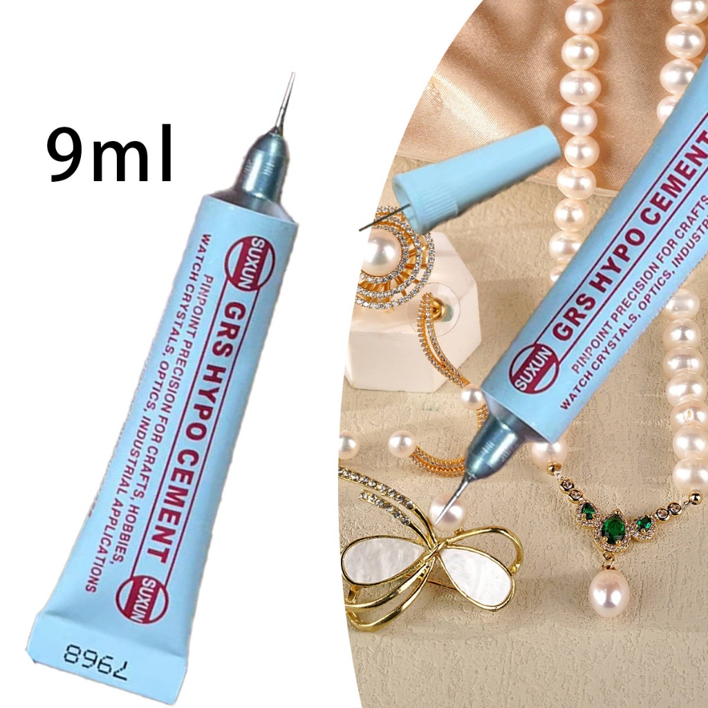 

Lem Kristal Glue Lem Permata Perhiasan Lem Berlian Lem Jarum Lem transparan Serbaguna Lem G-S HYPO Cement 9ML