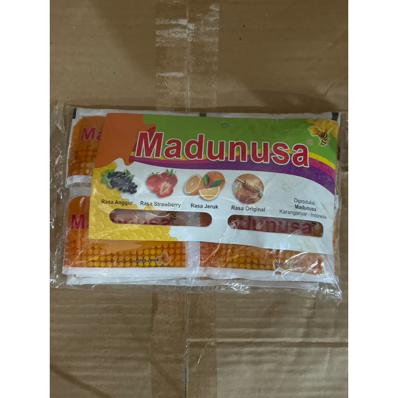 

MADUNUSA renteng 1 slop isi 20 pcs rasa madu jeruk