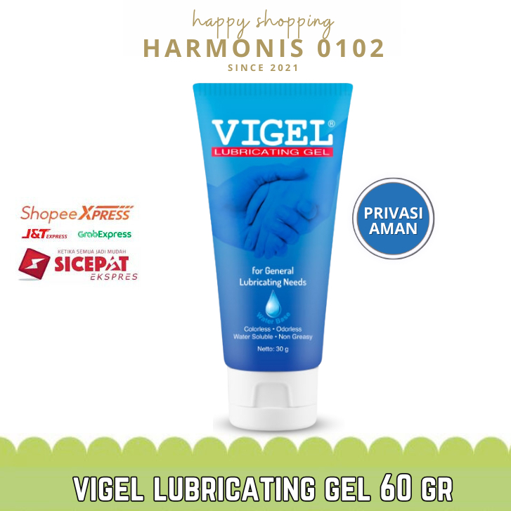 Gel Pelumas Vigel isi 60 gr - Pelumas Ms V Terbaik - Lubricant Gel Pelicin Pria Wanita