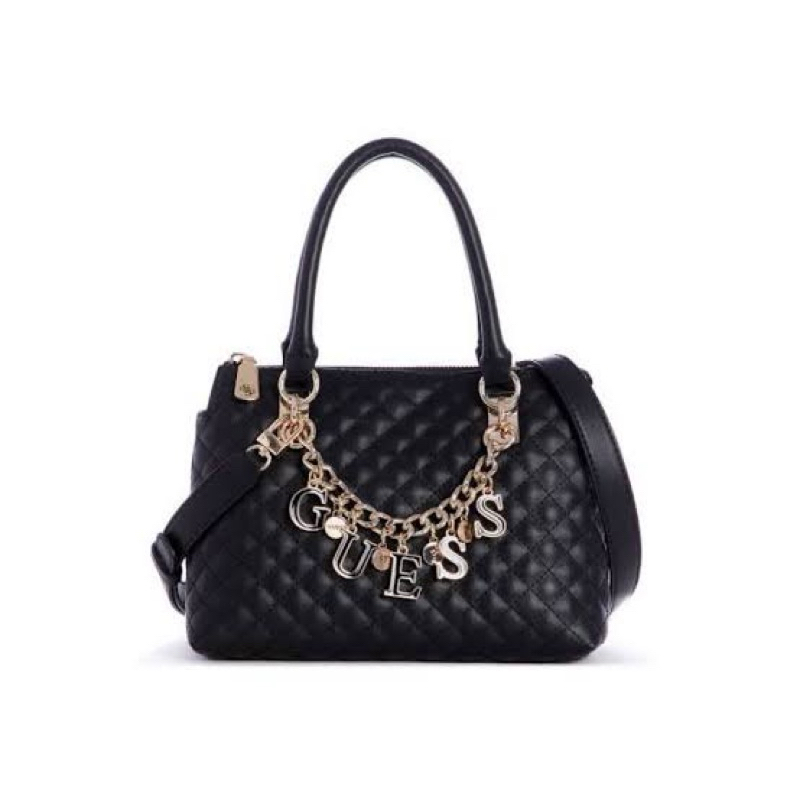 GUESS PASSION SMALL SATCHEL / Handbag guess gantungan/ Tas guess hitam