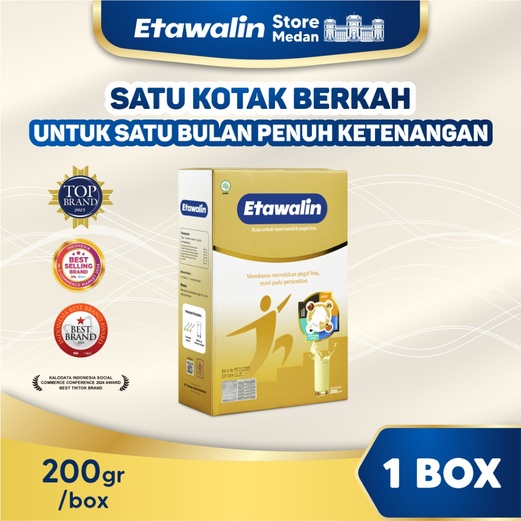 

Susu Kambing Etawalin: Mengurangi Nyeri Sendi, Meningkatkan Kemampuan Bergerak 1 Box Isi 200 Gram