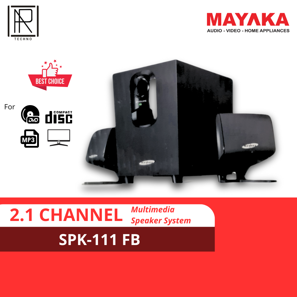 Speaker Aktif Mayaka 2.1 Chanel Speaker Komputer SPK 111 FB