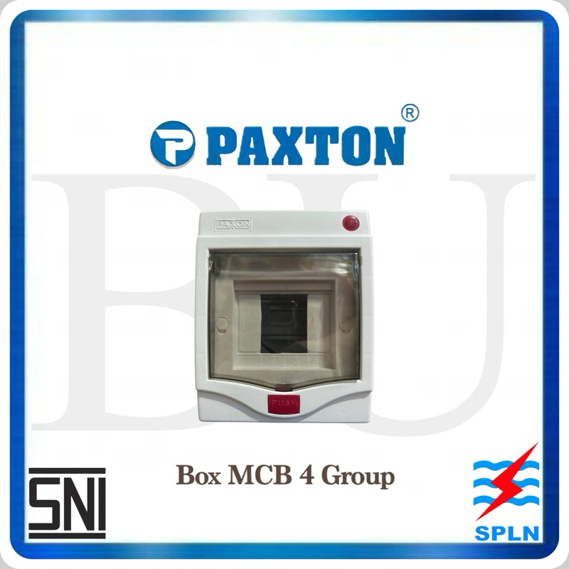 Box MCB 4 Group PAXTON (OB/IB) Kotak Pengaman Mcb Tutup Indikator LED