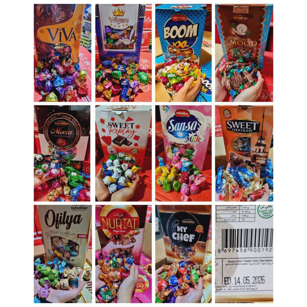 

Coklat Turkey Mix Cokelat Arab Premium 500gr Mix Rasa Enak Pasti Lumer Bergizi Chocolate Truffle Arpi Doriva Deluxe Turki