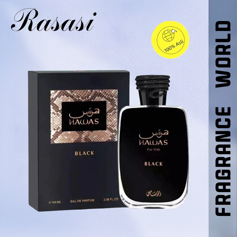Rasasi Hawas Black Edp 100ml/Rasasi Official Store/Rasasi Hawas/Rasasi Parfum/Rasasi Its Essential/R