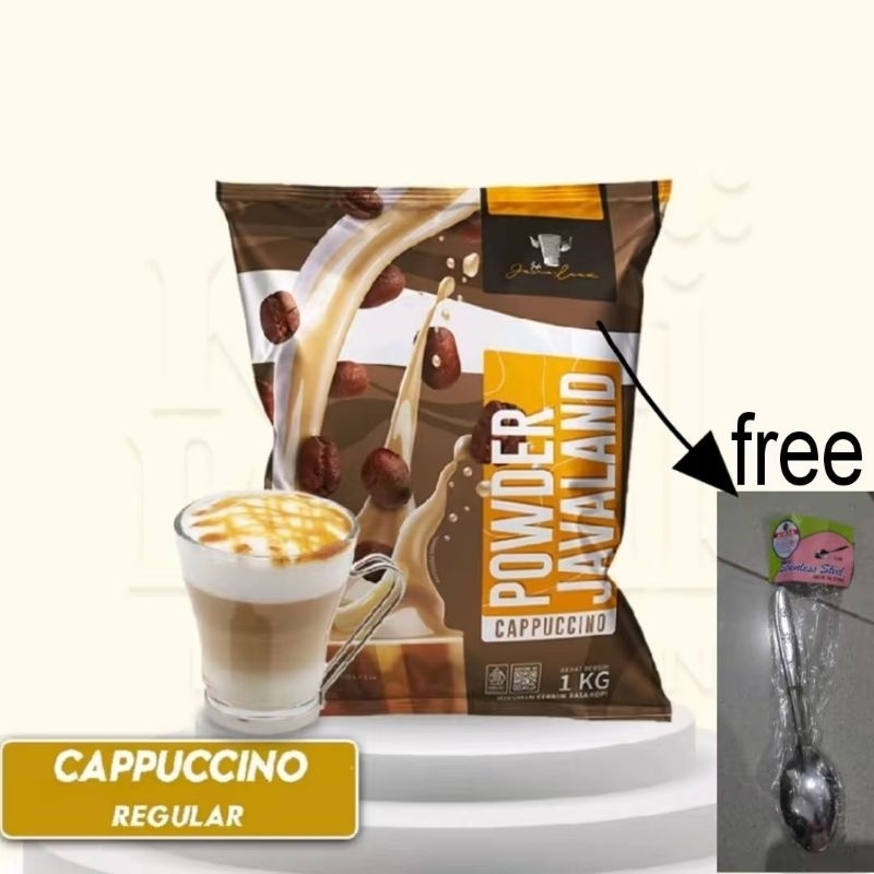 

(1kg CAPPUCINO REGULER) CAPPUCINO REGULER 1KG FREE SENDOK bubuk gdl