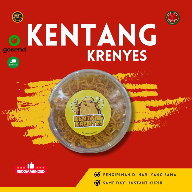 

Kentang Kering Mustafa/Kentang Krenyes Rasa Original Asin Gurih/Kentang Mustofa/Cemilan Kentang Kering