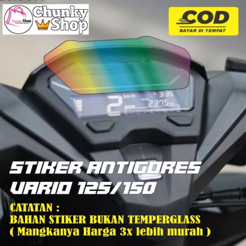 Stiker Sticker antigores speedometer Vario 125/150 tahun 2018-2023