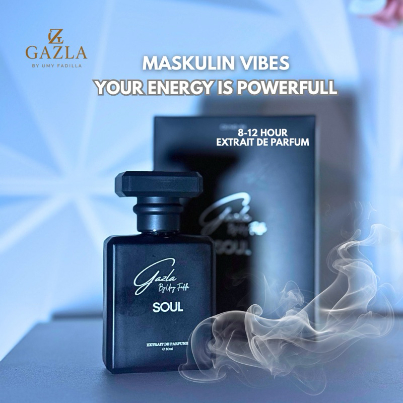 PARFUM AURA-SOUL GAZLA 50ml EXTRAIT DE PARFUM PRIA LAKI LAKI PEMIKAT AURA