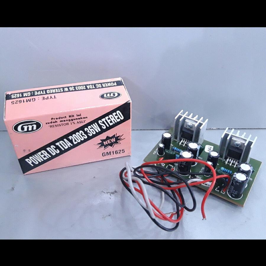 KIT RANGKAIAN POWER TDA 2003 STEREO DC 12V GM 1625