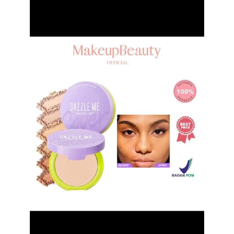 DAZZLE ME Better Than filter Double Kill Two Way Cake Presse Powder Matte