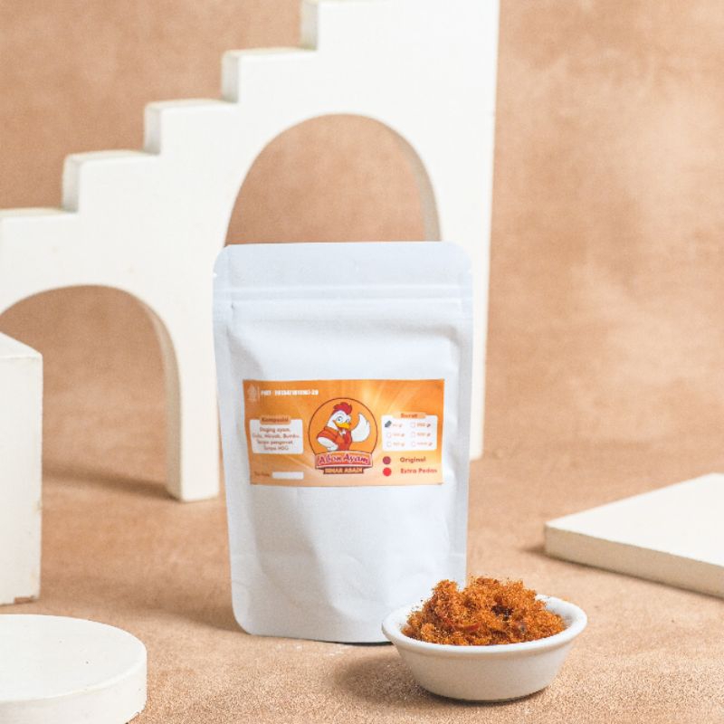 

[AYAM 50GR] ABON ASLI JOGJA ORIGINAL & EKSTRA PEDAS ENAK MANIS GURIH