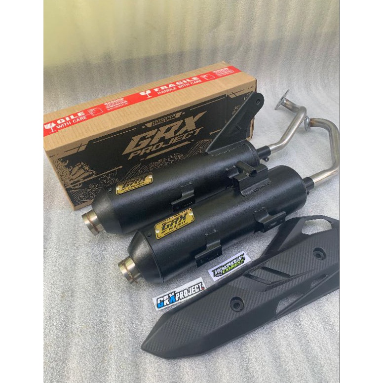 KNALPOT STANDAR RACING GRX PROJECT PNP All Matic Honda Yamaha SarTeng  SarBorr Kualitas Premium KODE