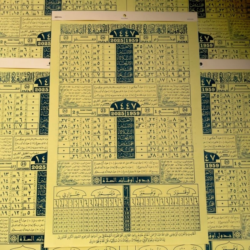 

kalender almenak hijriah/Masehi 1447/2025