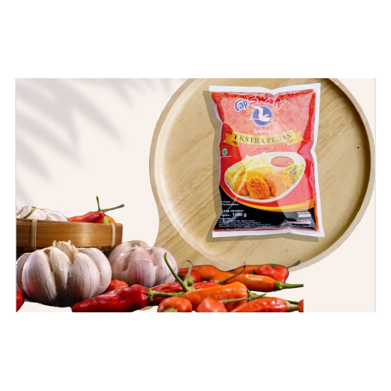 

SAUS EXTRA PEDAS CAP SWAN TERBANG ( POUCH 500gr )