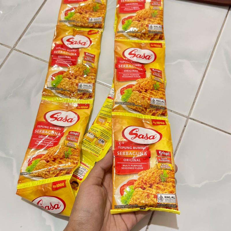 

Paket 2 Renteng SASA Tepung Bumbu Serbaguna, Isi 2 Renceng / 20 pcs kemasan 32 gram Kediri Jawa Timur