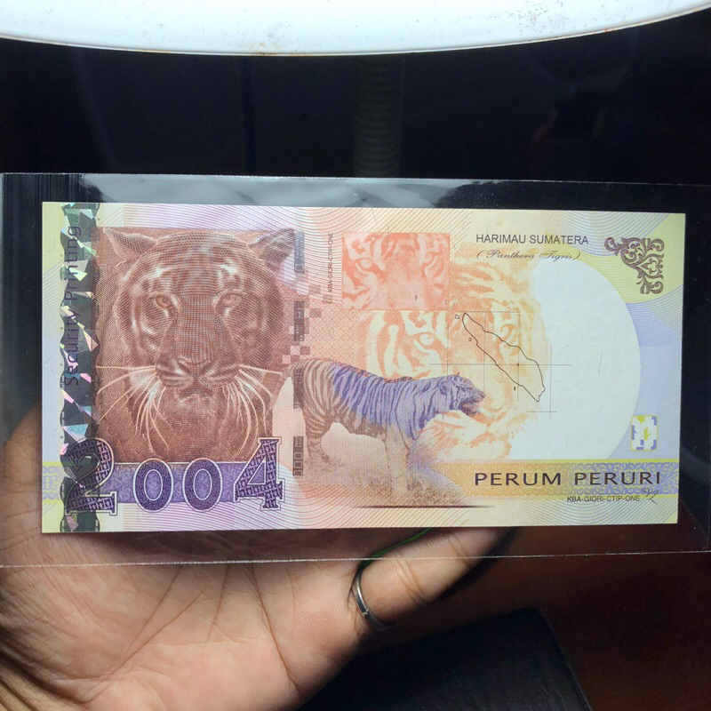 Uang Specimen Harimau dan Mangis Langka