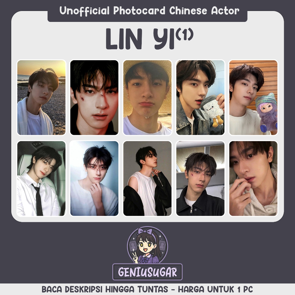 [CHINESE ACTOR] PHOTOCARD LIN YI [1] FANMADE