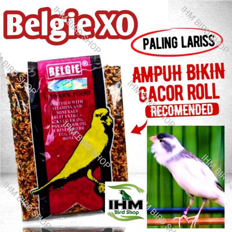 IHM - Belgie Bird Food 120gr Makanan Burung Kenari Alami Bird Care Pakan Burung Kenari Fighter Agar 